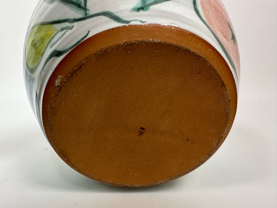 Hand Painted Art Pottery Jar With Lid Unattributed 11H [Photo 9]