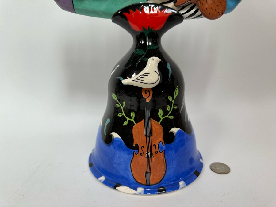 Garson-Pakele Hand Painted Noah's Ark Menorah With Slight Chip In Base 11W X 6D X 16H [Photo 5]