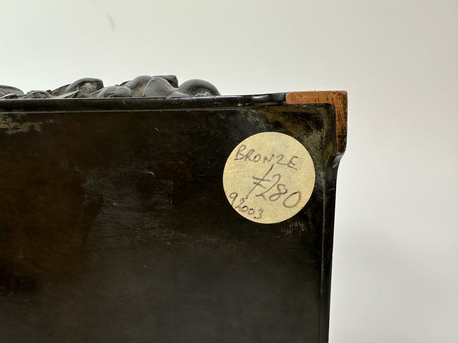 Antique Relief Bronze Box 7W X 4.5D X 3.5H [Photo 18]