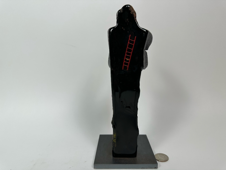 Bertil Vallien (b. 1938, Sweden) Original Rare Kosta Boda Glass Sculpture Of Figure With Stairs On Steel Base One Of A Kind 4W X 4D X 10H Estimate $2,500 [Photo 16]