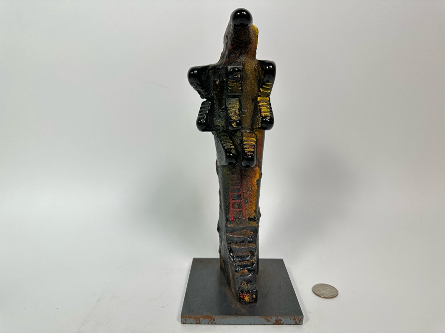 Bertil Vallien (b. 1938, Sweden) Original Rare Kosta Boda Glass Sculpture Of Figure With Stairs On Steel Base One Of A Kind 4W X 4D X 10H Estimate $2,500 [Photo 3]