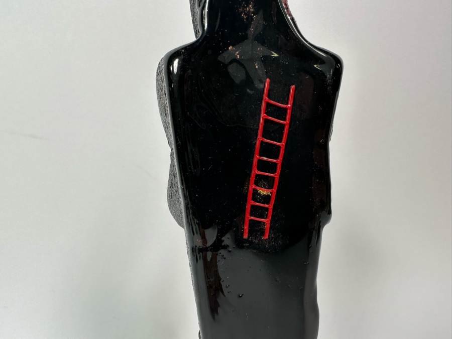 Bertil Vallien (b. 1938, Sweden) Original Rare Kosta Boda Glass Sculpture Of Figure With Stairs On Steel Base One Of A Kind 4W X 4D X 10H Estimate $2,500 [Photo 17]