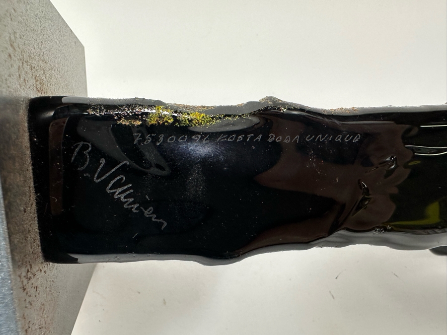 Bertil Vallien (b. 1938, Sweden) Original Rare Kosta Boda Glass Sculpture Of Figure With Stairs On Steel Base One Of A Kind 4W X 4D X 10H Estimate $2,500 [Photo 19]