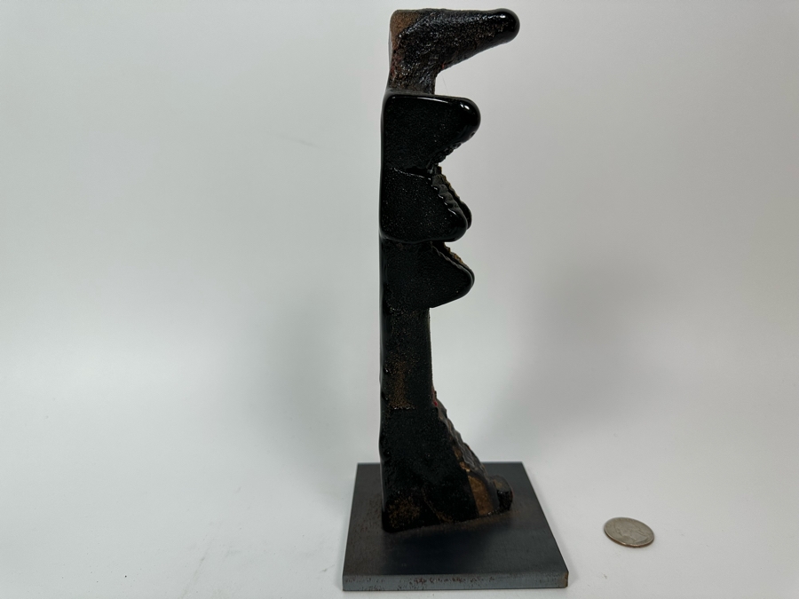 Bertil Vallien (b. 1938, Sweden) Original Rare Kosta Boda Glass Sculpture Of Figure With Stairs On Steel Base One Of A Kind 4W X 4D X 10H Estimate $2,500 [Photo 15]