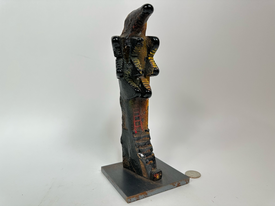 Bertil Vallien (b. 1938, Sweden) Original Rare Kosta Boda Glass Sculpture Of Figure With Stairs On Steel Base One Of A Kind 4W X 4D X 10H Estimate $2,500 [Photo 6]