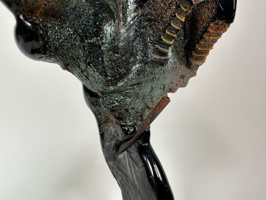 Bertil Vallien (b. 1938, Sweden) Original Rare Kosta Boda Glass Sculpture Of Figure With Stairs On Steel Base One Of A Kind 4W X 4D X 10H Estimate $2,500 [Photo 6]