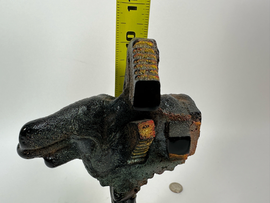 Bertil Vallien (b. 1938, Sweden) Original Rare Kosta Boda Glass Sculpture Of Figure With Stairs On Steel Base One Of A Kind 4W X 4D X 10H Estimate $2,500 [Photo 22]