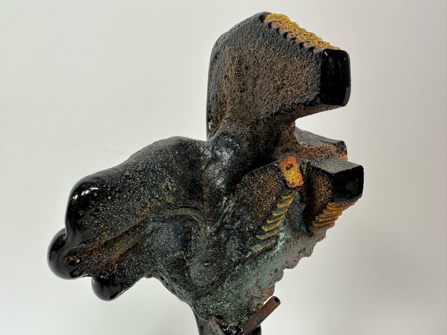 Bertil Vallien (b. 1938, Sweden) Original Rare Kosta Boda Glass Sculpture Of Figure With Stairs On Steel Base One Of A Kind 4W X 4D X 10H Estimate $2,500 [Photo 8]