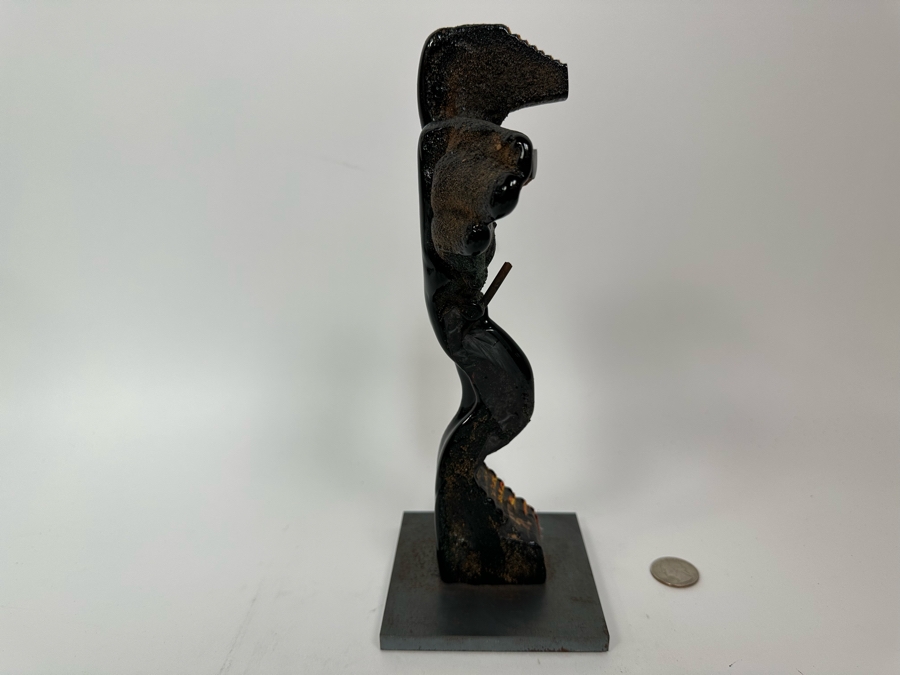 Bertil Vallien (b. 1938, Sweden) Original Rare Kosta Boda Glass Sculpture Of Figure With Stairs On Steel Base One Of A Kind 4W X 4D X 10H Estimate $2,500 [Photo 10]