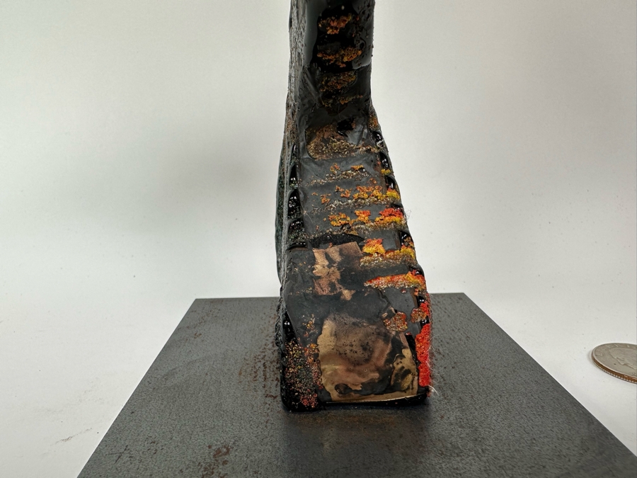 Bertil Vallien (b. 1938, Sweden) Original Rare Kosta Boda Glass Sculpture Of Figure With Stairs On Steel Base One Of A Kind 4W X 4D X 10H Estimate $2,500 [Photo 5]