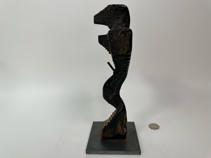 Bertil Vallien (b. 1938, Sweden) Original Rare Kosta Boda Glass Sculpture Of Figure With Stairs On Steel Base One Of A Kind 4W X 4D X 10H Estimate $2,500 [Photo 13]