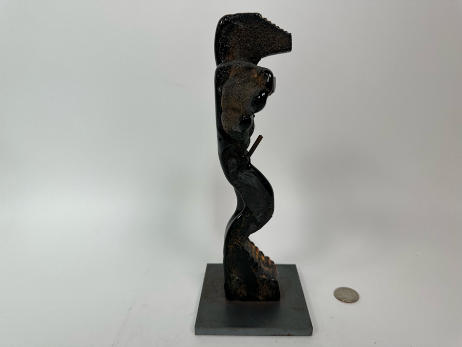 Bertil Vallien (b. 1938, Sweden) Original Rare Kosta Boda Glass Sculpture Of Figure With Stairs On Steel Base One Of A Kind 4W X 4D X 10H Estimate $2,500 [Photo 11]