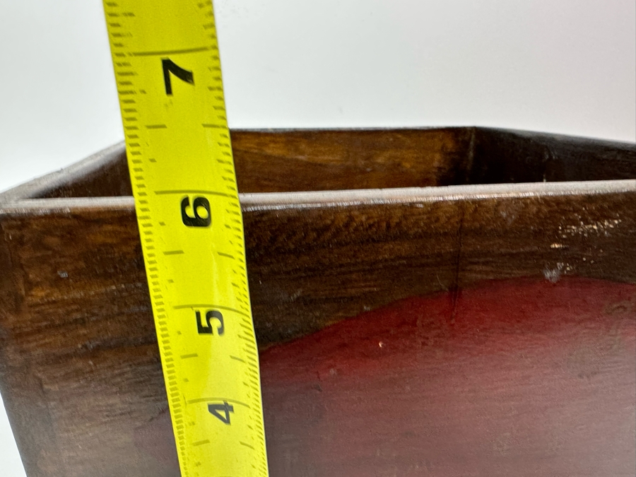 Old Hand Painted Chinese Box 10W X 10D X 6H [Photo 15]