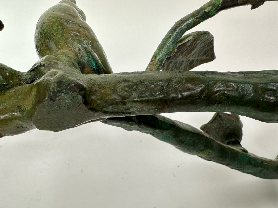 Ilana Goor (b. 1936, Israel) Bronze Figural Menorah Featuring Two Signed Birds, Two Signed Turtles And A Signed Branch With Nine Candle Holders 25W X 8D X 5H [Photo 17]