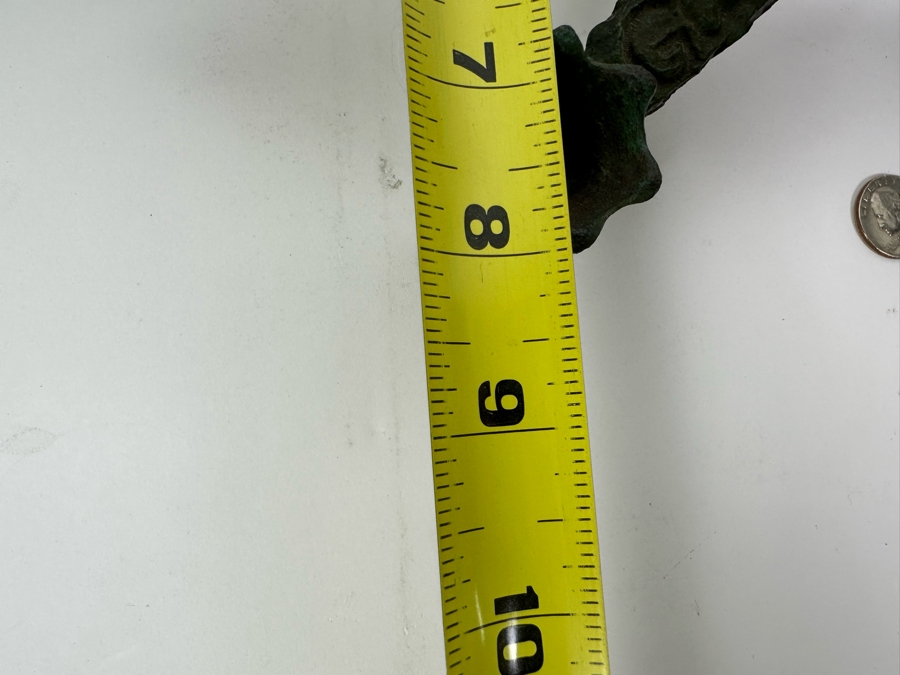 Ilana Goor (b. 1936, Israel) Bronze Figural Menorah Featuring Two Signed Birds, Two Signed Turtles And A Signed Branch With Nine Candle Holders 25W X 8D X 5H [Photo 13]