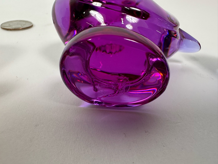 Four Signed Baccarat Crystal Bird Duck Figurines From France [Photo 9]