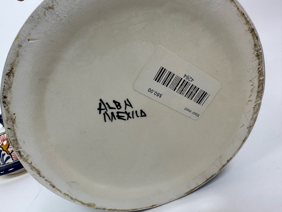 Large Mexican Signed Lidded Jar With Lid 16H Retails $50 [Photo 8]