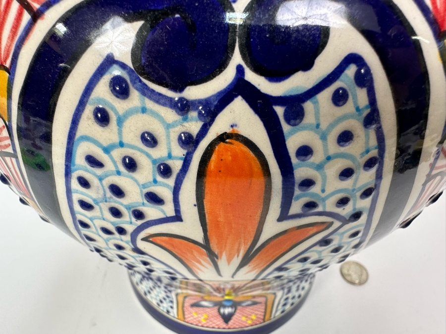 Large Mexican Signed Lidded Jar With Lid 16H Retails $50 [Photo 5]