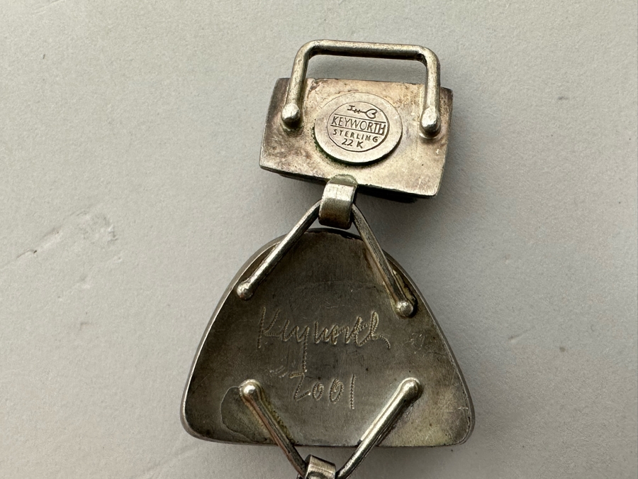 Modernist Kimberly Keyworth Designer Sterling Silver / 22K Gold Bracelet 7.5L 53g [Photo 11]