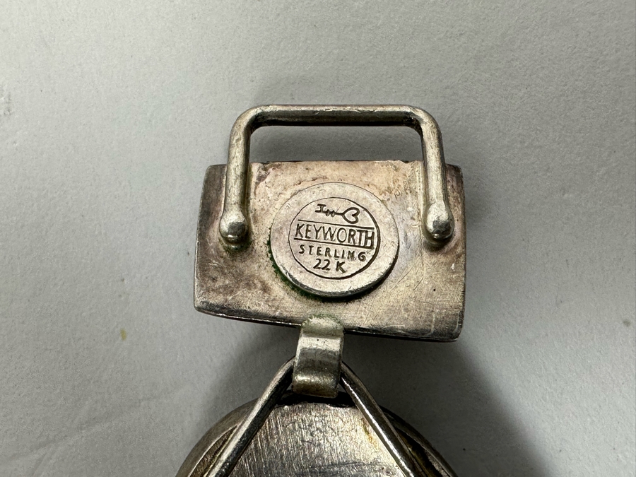 Modernist Kimberly Keyworth Designer Sterling Silver / 22K Gold Bracelet 7.5L 53g [Photo 12]