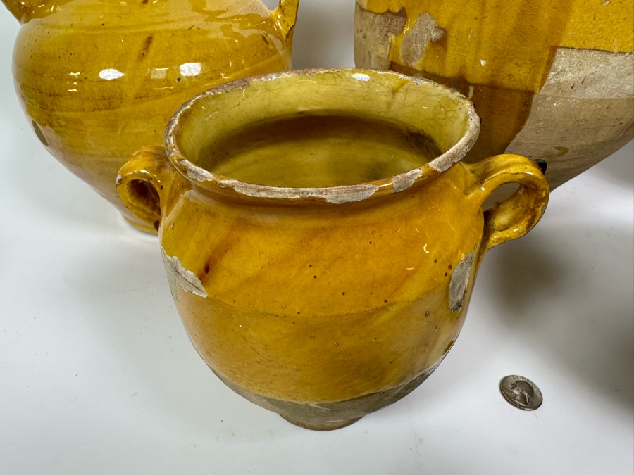 Collection Of Camard Glazed Pottery From France Including Pitchers And Vessels In Sizes Ranging From 6.5H To 13.5H [Photo 5]