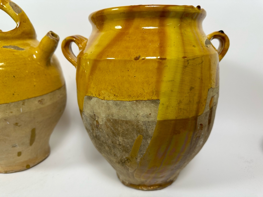 Collection Of Camard Glazed Pottery From France Including Pitchers And Vessels In Sizes Ranging From 6.5H To 13.5H [Photo 14]