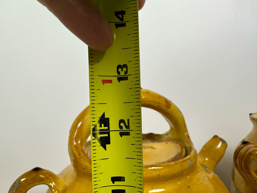 Collection Of Camard Glazed Pottery From France Including Pitchers And Vessels In Sizes Ranging From 6.5H To 13.5H [Photo 23]