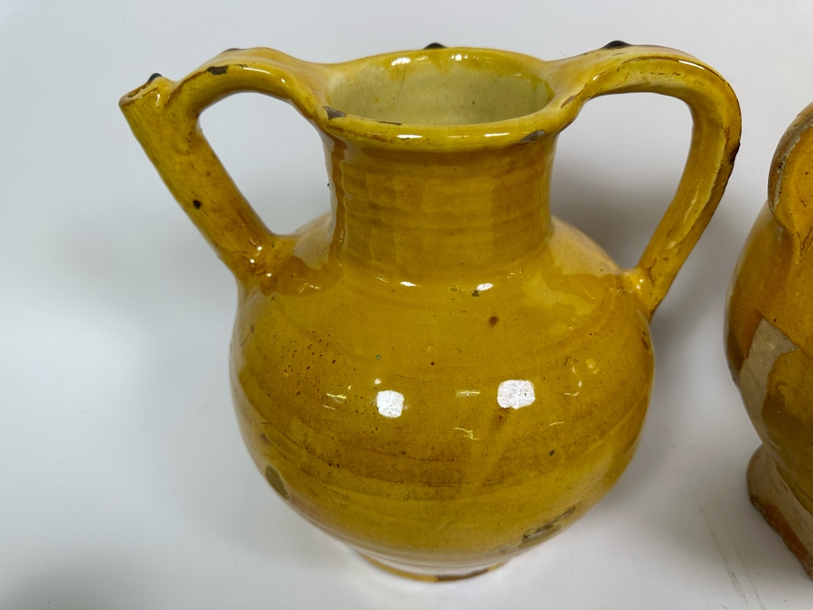 Collection Of Camard Glazed Pottery From France Including Pitchers And Vessels In Sizes Ranging From 6.5H To 13.5H [Photo 18]