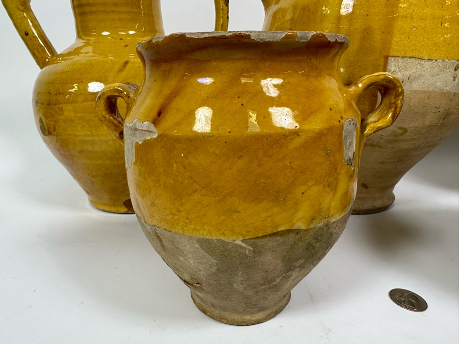 Collection Of Camard Glazed Pottery From France Including Pitchers And Vessels In Sizes Ranging From 6.5H To 13.5H [Photo 4]