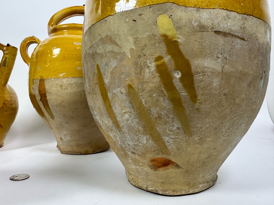 Collection Of Camard Glazed Pottery From France Including Pitchers And Vessels In Sizes Ranging From 6.5H To 13.5H [Photo 24]