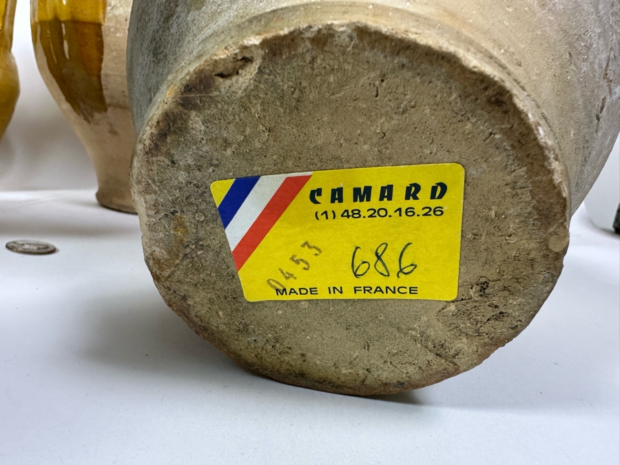 Collection Of Camard Glazed Pottery From France Including Pitchers And Vessels In Sizes Ranging From 6.5H To 13.5H [Photo 8]