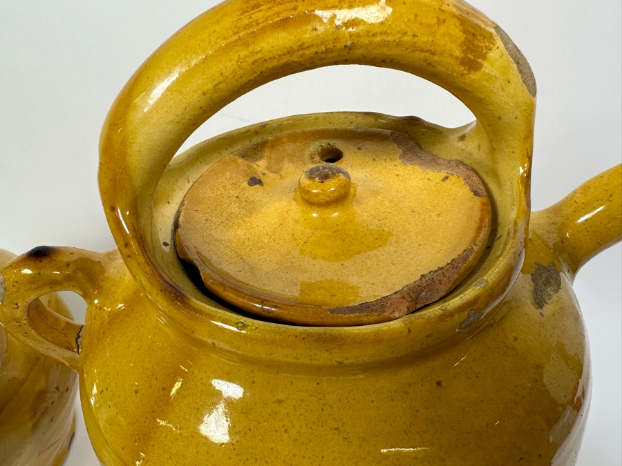 Collection Of Camard Glazed Pottery From France Including Pitchers And Vessels In Sizes Ranging From 6.5H To 13.5H [Photo 26]