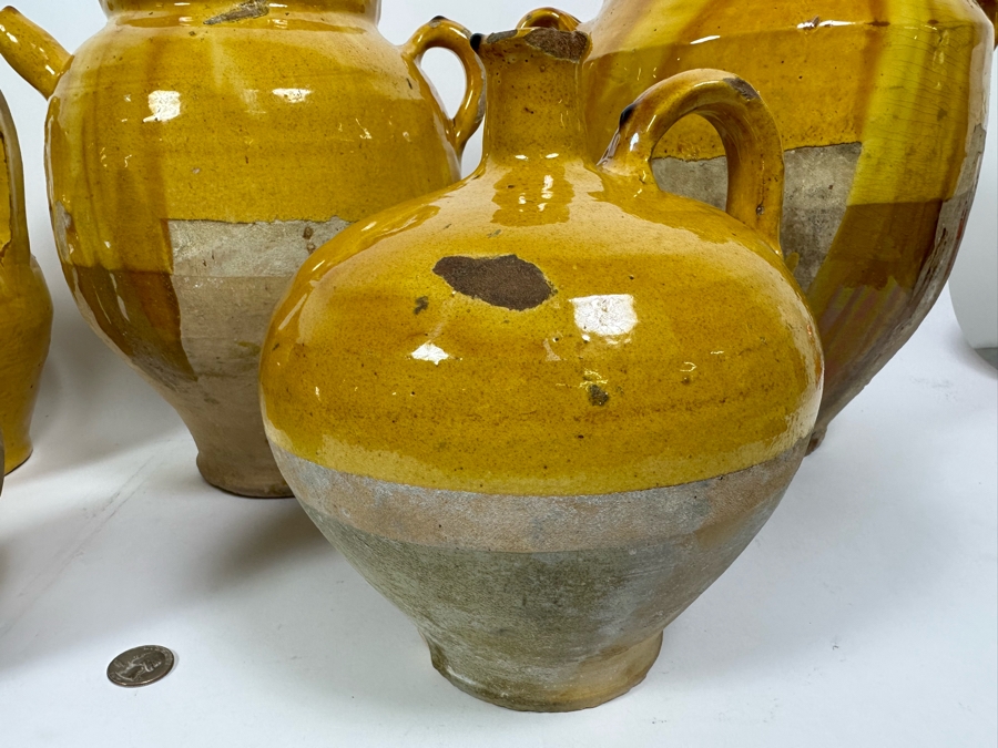 Collection Of Camard Glazed Pottery From France Including Pitchers And Vessels In Sizes Ranging From 6.5H To 13.5H [Photo 6]