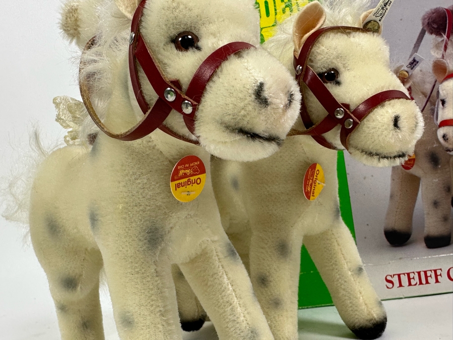Steiff Golden Age Of The Circus Animals Genuine Mohair Limited Edition 5,000 Bear Back Rider Set With Box [Photo 5]