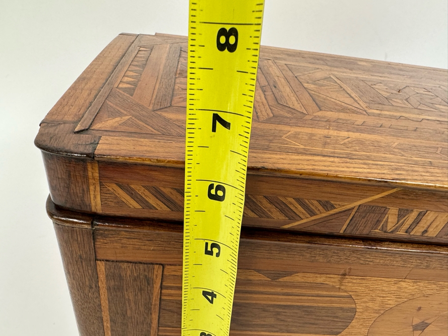 Antique Inlaind Marquetry Wooden Box 16W X 8D X 6H [Photo 29]