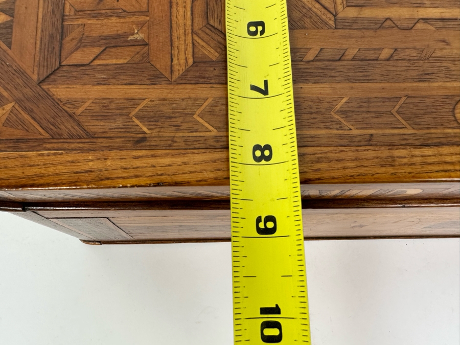 Antique Inlaind Marquetry Wooden Box 16W X 8D X 6H [Photo 28]