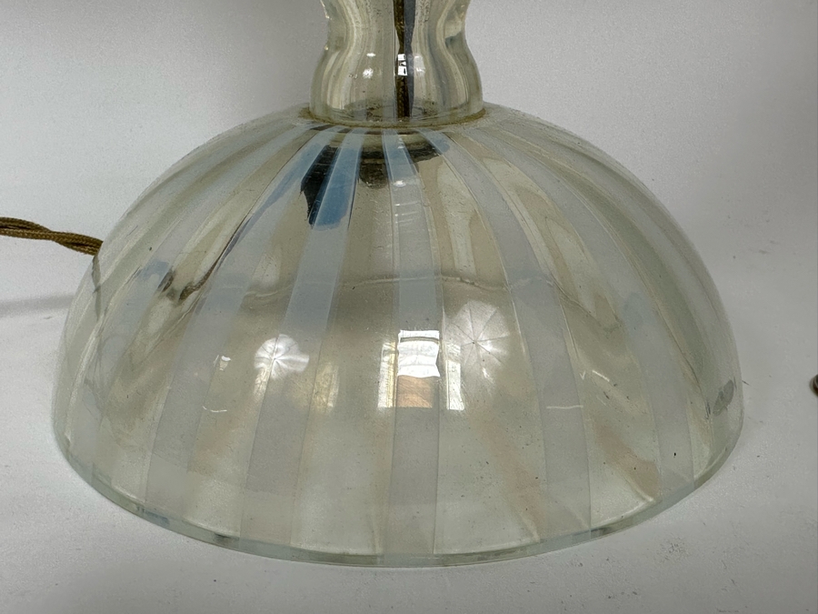 Stunning Murano Glass Table Lamp With Shade 30H [Photo 3]
