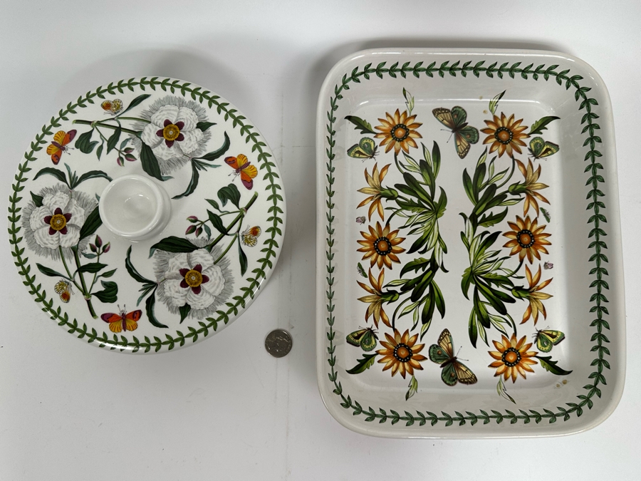 The Botanic Garden Portmeirion Oven To Table Dishware Pan And Covered Caserole Dish [Photo 3]