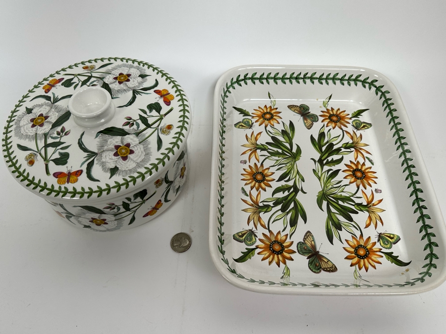 The Botanic Garden Portmeirion Oven To Table Dishware Pan And Covered Caserole Dish [Photo 4]
