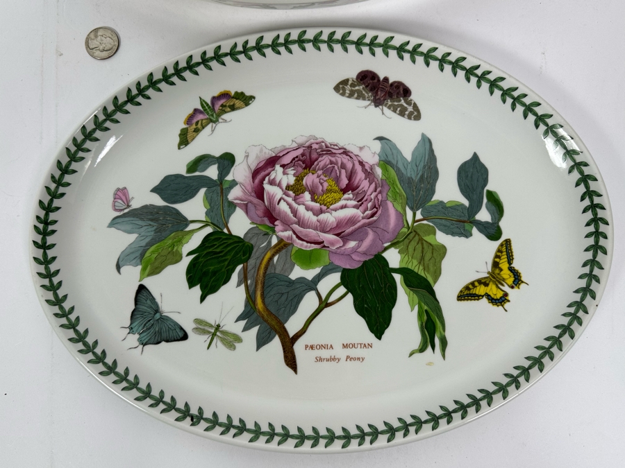 The Botanic Garden Portmeirion Oven To Table Dishware Oval Platter 14.5W & Oval Baker 14W [Photo 4]