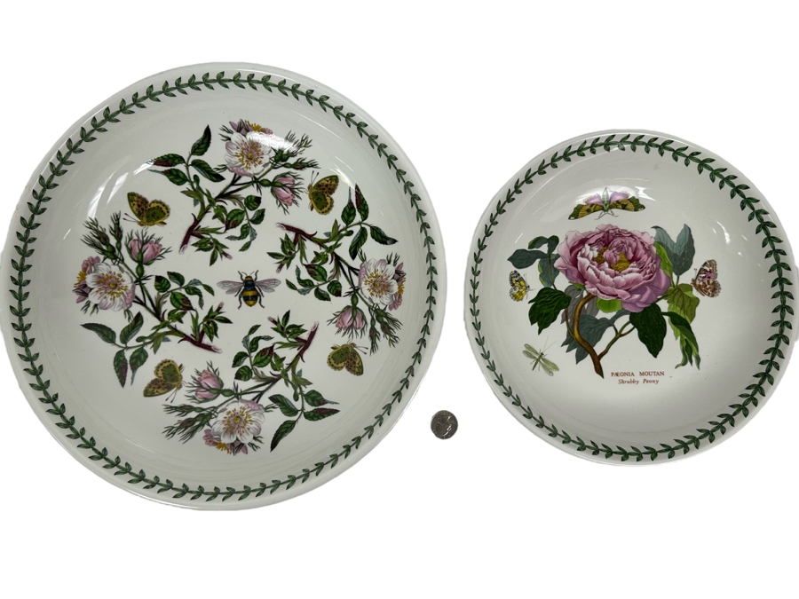 The Botanic Garden Portmeirion Oven To Table Dishware Bowls 10R And 13R