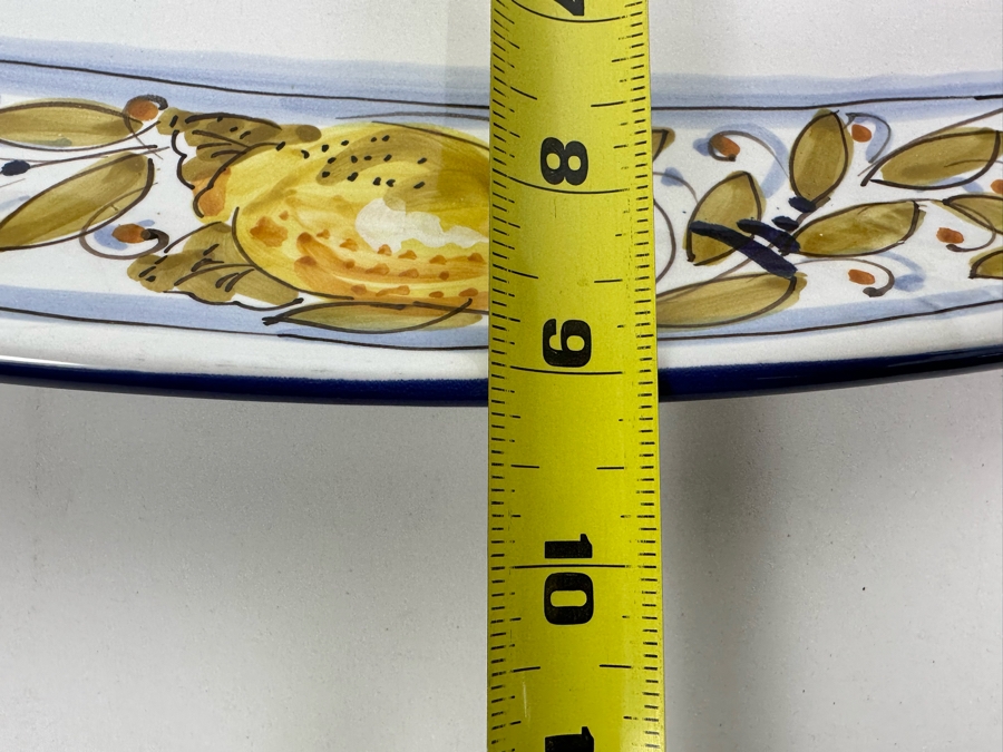 Pair Of D'Arna Pegugia Italy Platters 21.5 X 9 [Photo 9]