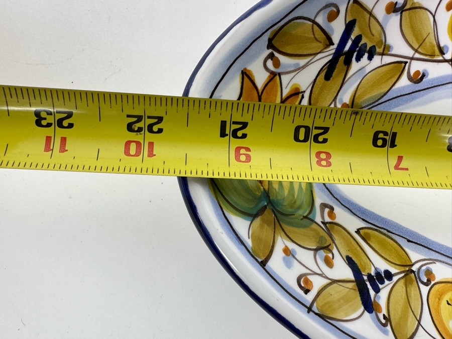 Pair Of D'Arna Pegugia Italy Platters 21.5 X 9 [Photo 8]