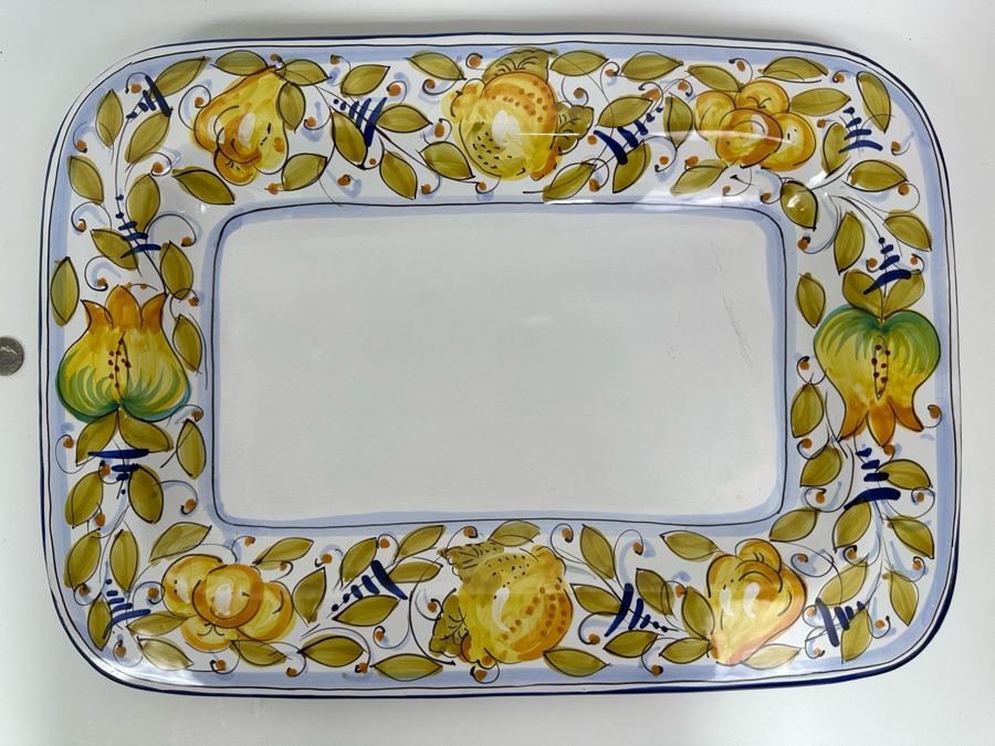 D'Arna Pegugia Italy Platter 20 X 14.5 [Photo 2]
