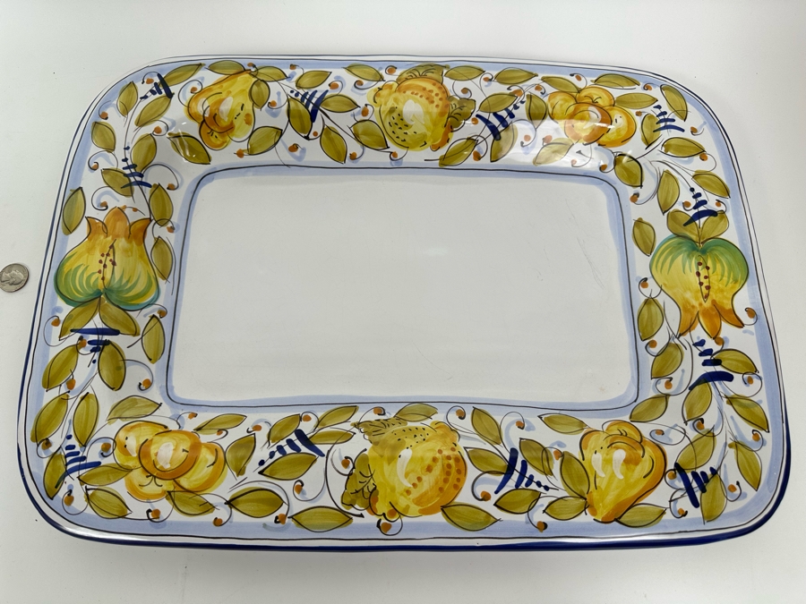 D'Arna Pegugia Italy Platter 20 X 14.5 [Photo 3]