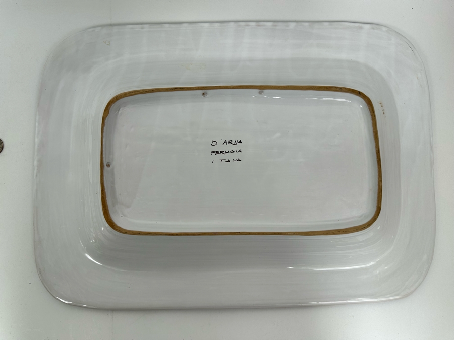 D'Arna Pegugia Italy Platter 20 X 14.5 [Photo 5]