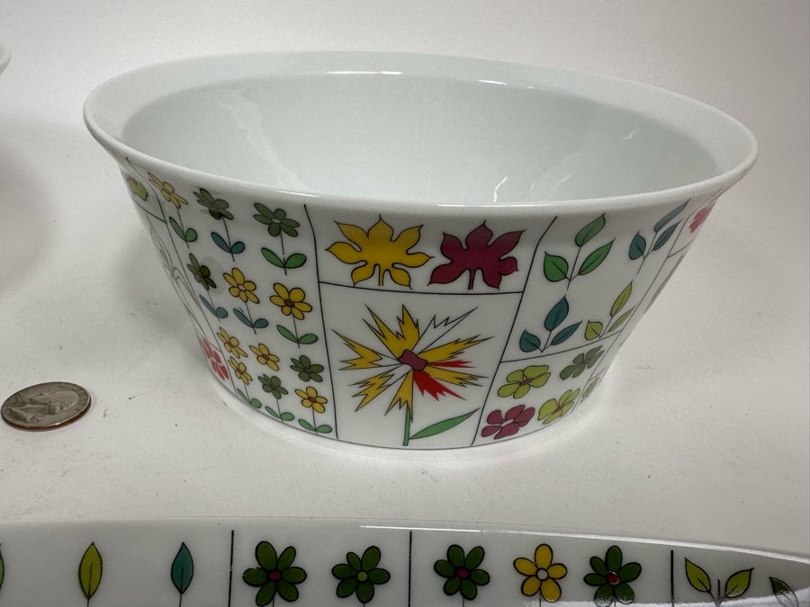 Emilio Pucci Baumann Design Rosenthal Germany Studio-Linie Berlin Platter 17 X 9.5, 8R Bowl & 7.5R Bowl [Photo 8]