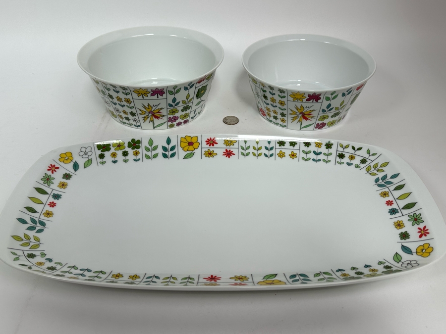 Emilio Pucci Baumann Design Rosenthal Germany Studio-Linie Berlin Platter 17 X 9.5, 8R Bowl & 7.5R Bowl [Photo 5]