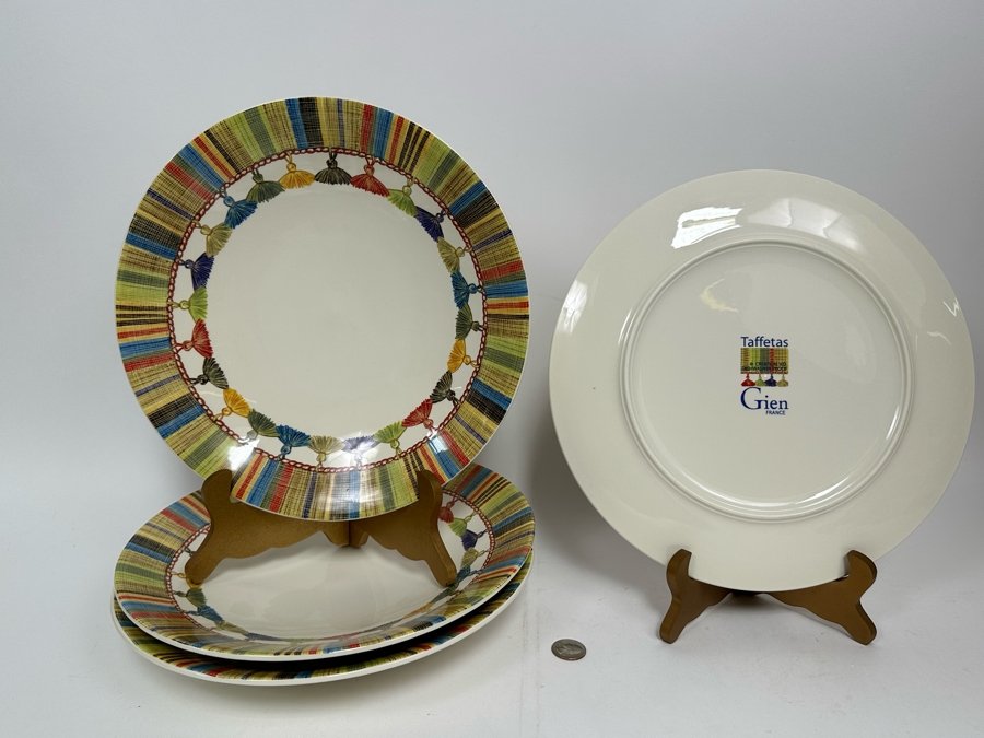 Taffetas Gien France (3) Large 12' Bowls [Photo 6]