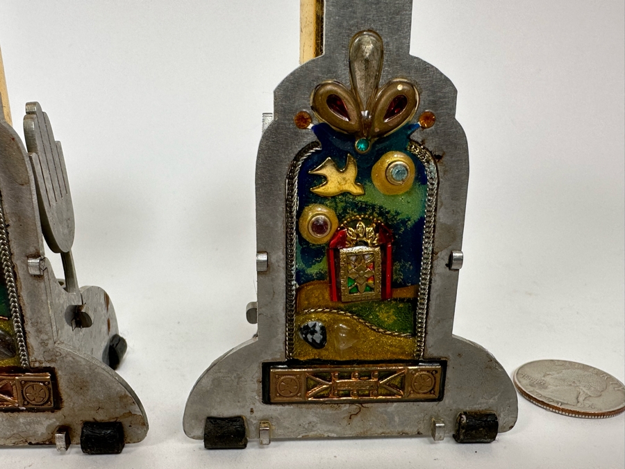 Pair Of Judiaca Candlesticks 6H [Photo 6]